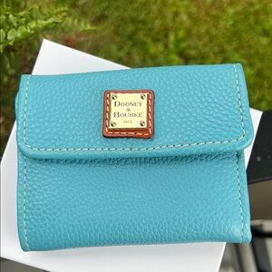 Dooney & Bourke Sky Blue Leather Wallet